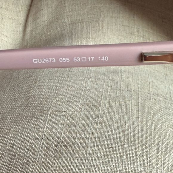 Guess women’s Tortoise Shell with Pink Eyeglasses - Picture 4 of 9